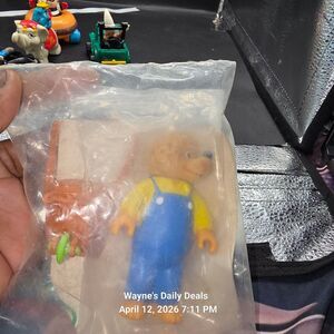 Vintage 1987 McDonald’s Berenstain Bears Papa Bear Set 2 Sealed Happy Meal Toy